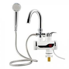 Instant Electric Tap Water Heater Sink Fitting With Shower Geyser Digital Display Head For Ktchen and Bathroom HAM On 9 Months Installment At 0% markup